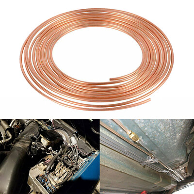 

14 OD Copper Nickel Steel Brake Line Tubing 25 Foot Coil Roll Repair Tube Kit