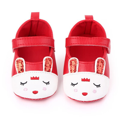 

Newborn Baby PU Leather Shoes Baby Girl Cartoon Shoes Soft Soled Non-slip Footwear Crib Shoes