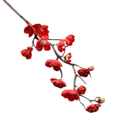 

1PCS Chinese style dried branch small plum blossom cherry wedding flower artificial flower Home Wedding Party Decoration