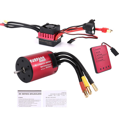 

Tailored Waterproof 3650 4300KV Brushless Motor60A ESC For 110 RC Car