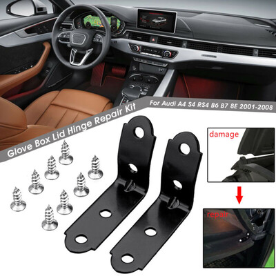 

1 Pair Glove Box Cover Hinge Repair Steel Kit For A4 S4 RS4 B6 B7 8E 2001-2008