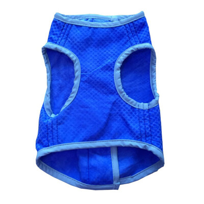 

Summer Pet Dog Clothes Puppy Dogs Cooling Vest Pet Mesh Blue T-shirts For Small Medium And Large Dog