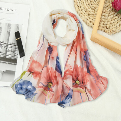 

Gobestart Fashion Womens Ladies Chiffon Print Long Soft Wrap Scarf Ladies Shawl Scarf