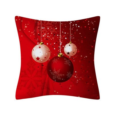 

〖Follure〗Christmas Pillow Case Glitter Polyester Sofa Throw Cushion Cover Home Decor
