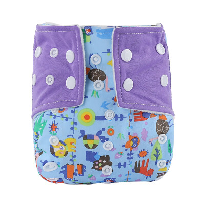 

5-15kg Washable Baby Cloth Diaper Cover Waterproof Cartoon Print Baby Diapers Reusable Cloth Nappy Suit