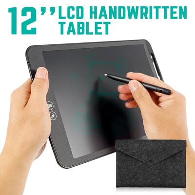 

12 Inch LCD Writing Tablet Electronic Writing & Drawing Doodle Board Portable Reusable Magnetic Notepad