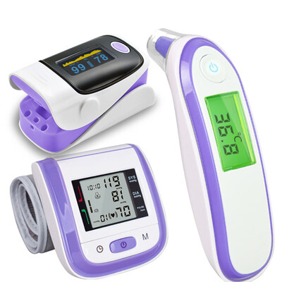 

Baby Thermometer Pulse Oximeter Wrist Blood Pressure Monitor Digital Infrared Thermometer Oximetro with Gift Box