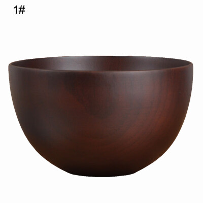 

Japanese Style Solid Wooden Rice Soup Storage Bowl Container Tool Kitchen Gadget