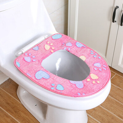 

Washable Universal Soft Toilet Seat Covers Toilet Warm Cushion Pads Bathroom Accessories