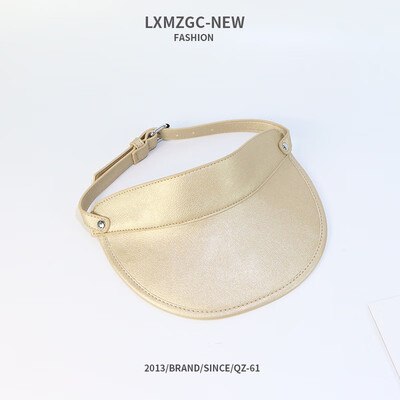 

high-quality Pu leather small crowd design of empty cap female spring&summer caps