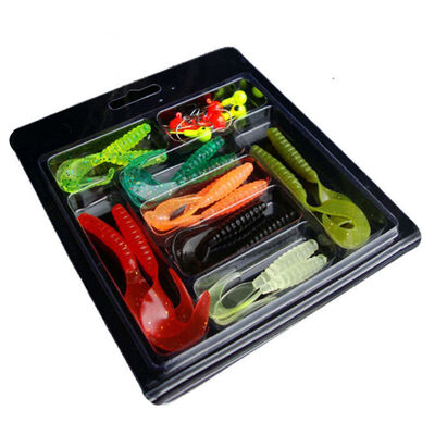 

Luya Soft Bait Set 25 Pieces Of Soft Insect Single Tailed Tailworm Lead Head Hook Road Bait Fishing Gear