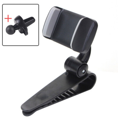 

Universal Car Phone Holder Stable Firm Sun Visor Shield Air Vent Clip Phone Bracket Practical Phone Accessories