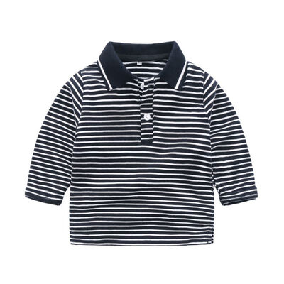 

Spring Autumn Casual Fashion Baby Long Sleeve Striped Printing T-Shirt Kids Blouses 1 pcs