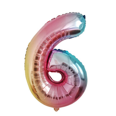 

22inch Gradient Color Number Aluminum Film Balloon Birthday Party Decorations