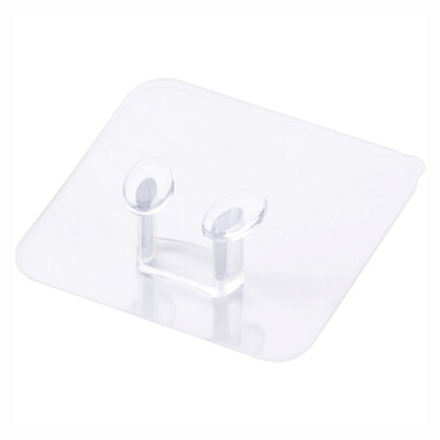 

Transparent Plug Wall Mount Bracket Kitchen Wall Strong Paste Adhesive Hooks Creative Socket Hooks Random Delivery