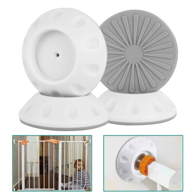 

4-Pack Baby Pet Safety DoorStair Gates Protector Wall Mount Cups Bumpers Guard Protectors