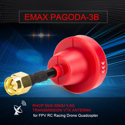 

EMAX Pagoda-3B RHCP MMCX 90MM 58G Transmission FPV Antenna VTX for FPV RC Racing Drone Quadcopter