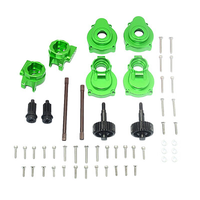 

Siaonvr Aluminum Rear Gear Box MountsRear Knuckle Cups with Shaft& gear For TRX4 RC Car
