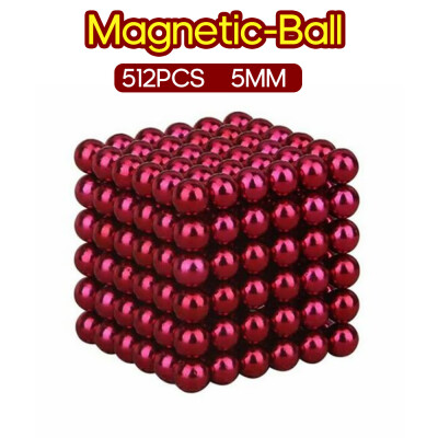 

512PCS Magnetic-Ball 5mm Building Toy Simple Design Office Adults Stress Relief Toys