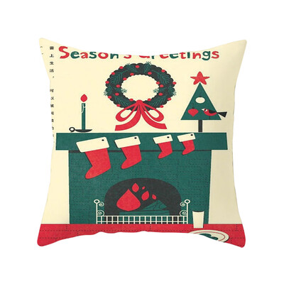 

Tailored Merry Christmas Soft Peach skin Throw Pillow Pillow Cover 45x45cm Home Decor
