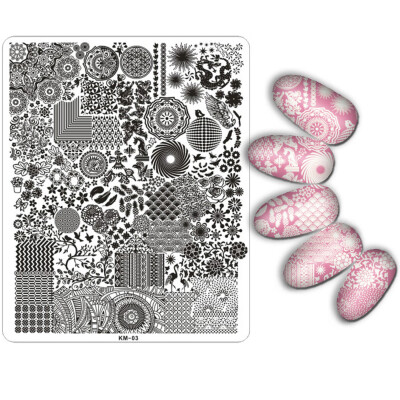 

Gobestart DIY Nail Art Image Stamp Stamping Plates Manicure Template