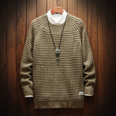 

Toponeto New Style For Men In Autumn And Winter Fashion Printed Sweater With Round Collar
