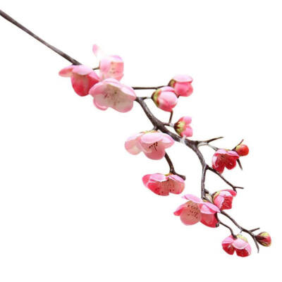 

1PCS Chinese style dried branch small plum blossom cherry wedding flower artificial flower Home Wedding Party Decoration