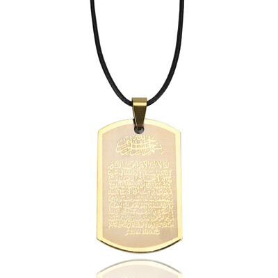

Jewelry Titanium Steel Stainless Steel Necklace NEW Printed Pendant Necklace Stainless Steel With Rope Chain Fashion Jewelry
