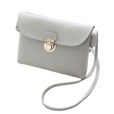 

Candy Color Fashion Women Flap Faux Leather Crossbody Sling Bag Phone Holder