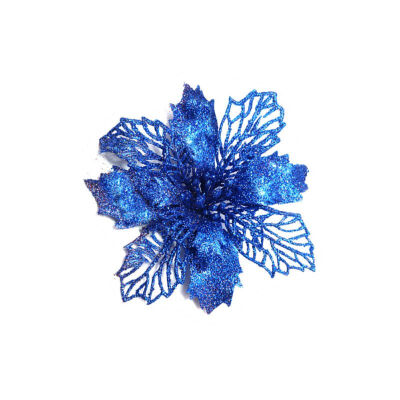 

Artificial Poinsettia Flowers Christmas Wreath Christmas Tree Flowers Ornaments For Party