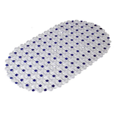 

68x38cm Shower Bath Tub Clear Bubble Mat Safety Anti-slip PVC Floor Mat Rug NEW