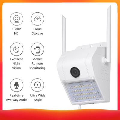 

V380 1080P Multifunctional WIFI Wireless Surveillance Outdoor Wall Light Webcam Security Camera with PIR Motion Detection Sensor I