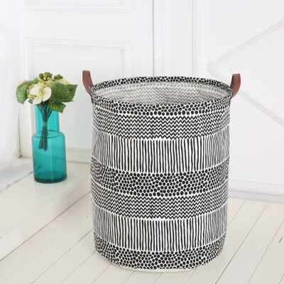 

Toponeto Cotton Linen Waterproof PE Coating Storage Basket Sundries Storage Box