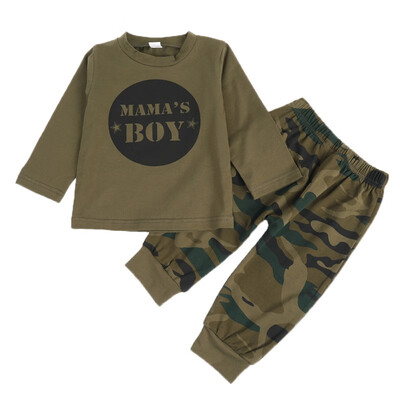 

Baby Boy Clothes Cotton Green Pants 2pcs Baby Boy Outfit New Brand Design Toddler Set For Boys Infant