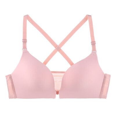 

Fashion Bra Seamless Sexy Front Button Bra Girls Push Up Underwear Female Solid Color wire Free Bra