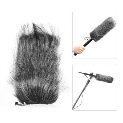 

Universal Professional Microphone Furry Windscreen Flexible Mount Fur Windshield for Rode VMGO Video Mic GO VideoMic Pro Micro f