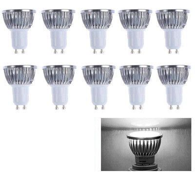 

Supli 10 Pcs 5W Gu10 Led Spotlight 4 Cob 500 Lm Warm White Cool White Dimmable Ac 220 - 240