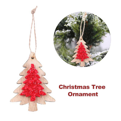 

Christmas Tree Ornaments Wooden Hanging Pendant Decorations Gifts