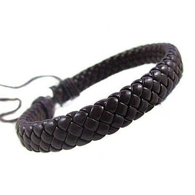 

Retro Original Colorful Wax Line Manual Weaving Cowhide Bracelet Unisex Pair Jewellery