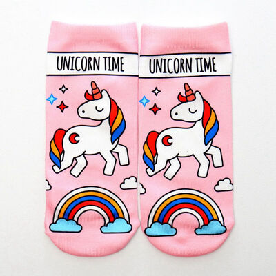 

Women Socks Unicorn Animal 3D Cartoon Funny Cute Socks Novelty Meias Print Ankle Socks Chaussette Exquisite Hocoks Soxs