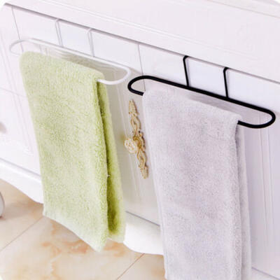 

Towel Rack Hanging Holder Organizer Bathroom Kitchen Cabinet Cupboard Hanger