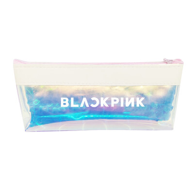 

BLACKPINK LISA JISOO Laser Pencil Case Stationery Bag Transparent Pencil Case Cosmetic Bag UK