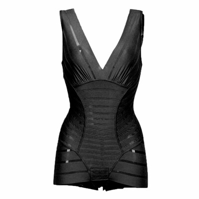 

Women Seamless Tummy Control Underwear Slim Shapewear Body Shaper Control Waist Cincher stripe Corset Bodysuits