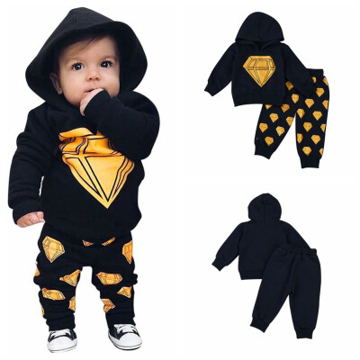 

2019 Spring Boys Hoodies Sweater Pants Set Childrens Set Fashion Boys Clothes Set Casual Pants Boy Clothes Set Summer