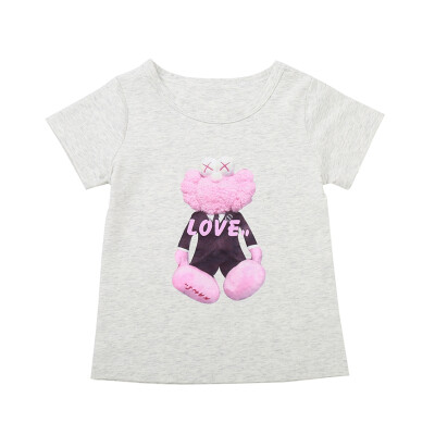 

1PC Baby Clothes Summer Baby Girl Short Sleeve T-Shirts For Kids Cartoon Printed Tops Tees Shirts Casual Blouse for Kids