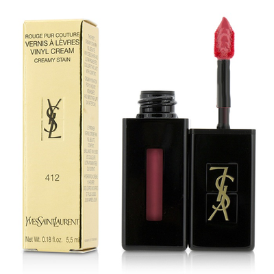 

YVES SAINT LAURENT - Rouge Pur Couture Vernis A Levres Vinyl Cream Creamy Stain - 412 Rose Mix 55ml018oz