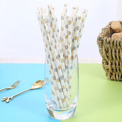 

Toponeto 25pcs Disposable Drinking Straws Home Bar Party Cocktail Drink Straw