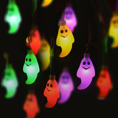 

〖Follure〗5m40LEDHalloween Ghost String Lights Battery Operated Lights with Remote Control