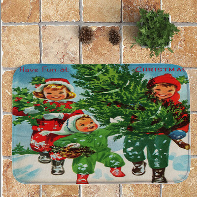 

Toponeto Merry Christmas Welcome Doormats Indoor Home Carpets Decor 40x60CM