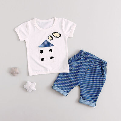 

Baby Clothing Set Summer Short Sleeve T-shirts TopsPants Outfits Kids Boys Clothes